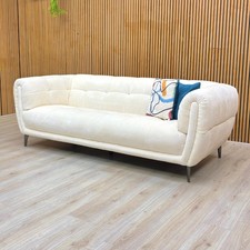 Furniture Village ‘Sienna’ 3 Seater Sofa Hudson Ivory Fabric RRP £1000 BRAND NEW