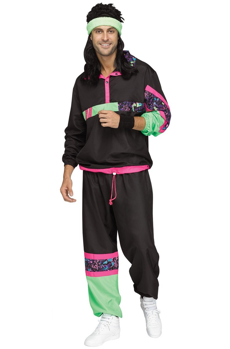 Fun World 135634 80s Track Suit Adult Costume for sale