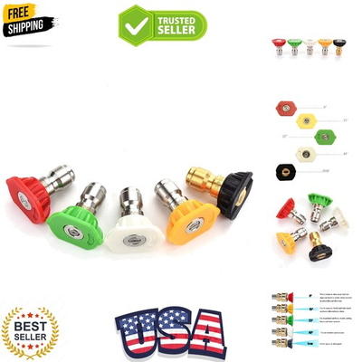 #ad #ad Pressure Washer Spray Nozzle Tips Multiple Degrees 1 4 inch 5 Pack 2.5 GPM $18.99