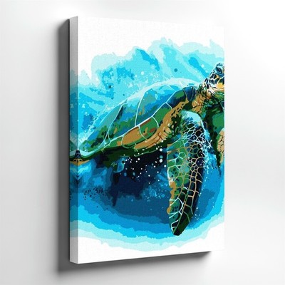 Canvas Seaside Terrace Painting Floral Table Ocean Cafe View Sunset Room Decor