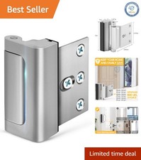 Secure Your Home: Durable Childproof Door Lock, 800 lbs Capacity, Silver Finish