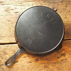 Antique GRISWOLD Cast Iron SKILLET Frying Pan # 10 ERIE 3rd Series - Ironspoon