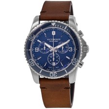Victorinox Men's Maverick Chronograph Blue Dial Quartz Watch - 241865 NEW