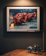 MARC MARQUEZ FRANCESCO BAGNAIA MotoGP limited edition print by Greg Tillett A3