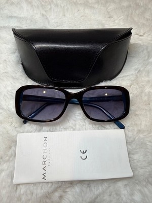 Calvin Klein SunGlasses Womens CK4148S Black/Blue Frame Smoked Lens #5