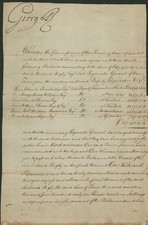 KING GEORGE III (GREAT BRITAIN) - MANUSCRIPT DOCUMENT SIGNED 08/01/1792