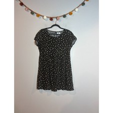 Old Navy black floral casual dress