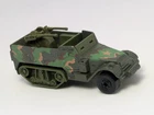 Vintage 1974 Hot Wheels Half-Track Gun Bucket Tank Gunner Green Camo