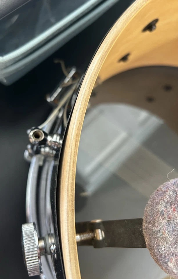 70-е LUDWIG 6,5X14 ЧЕРНЫЙ КЛЕН МАЛЫЙ / ВИНТАЖНЫЙ МАЛЫЙ БАРАБАН LUDWIG 1970-Х - Изображение 3 из 4