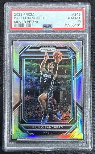 2022-23 Panini Prizm Paolo Banchero #249 Prizms Silver RC Magic PSA 10