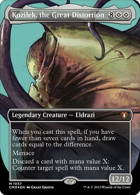 [1x] Kozilek, the Great Distortion - Textured Foil Near Mint, English Commander