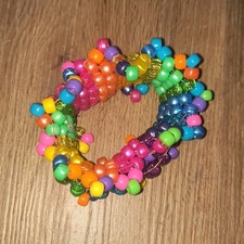 Handmade Beaded Bracelet Multicolor Plastic, Stackable, rotator cuff Kandi gay
