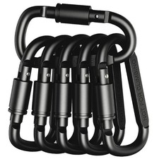4-6pcs Carabiner Set for Key Camping Survival Edc Outdoor Keychain Clip Alloy Al