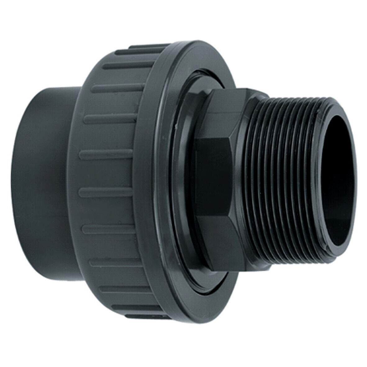 Evolution Aqua Adaptor Union 1.5" X 1.5" Male To Plain Female Uv Connector - Image 2