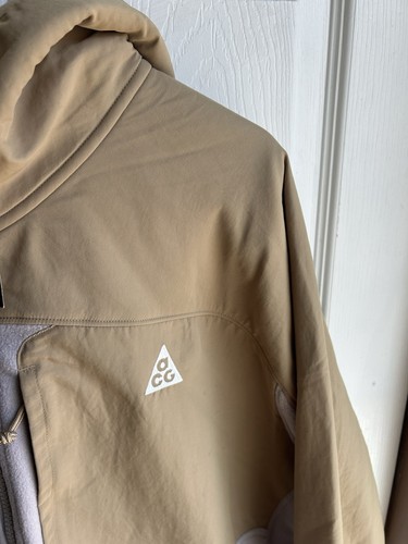 Neu mit Etikett Nike ACG Wolf Tree beige Jacke mit durchgehendem Reißverschluss Fallschirm HJ2458-297 160 $ Größe 2XL - Bild 2 von 10
