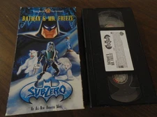 BATMAN & MR. FREEZE SUB ZERO VHS CARTOON MOVIE VTG. 1998 PAPER SLIP COVER ROBIN