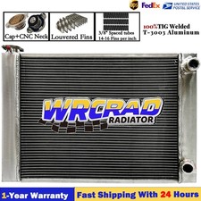 28 X 19 Aluminum Universal Radiator Chevy Gm Crossflow 2-rows Racing Cooler