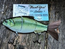 5" Jointed Fishing Lure Bait Pike Swimbait Walleye fantail Musky bass shad bait