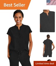 Women's Scrub Top Relaxed Fit Season Stylish Work Uniform 2 Pockets