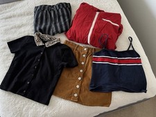 Brandy Melville Clothes Bundle. Skirt, 2 Shirts, Jacket, Pants. Good Condition.