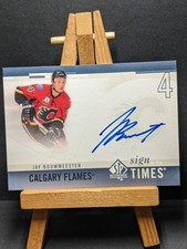 2010-11 SP Authentic Sign of the Times Jay Bouwmeester Auto Calgary Flames