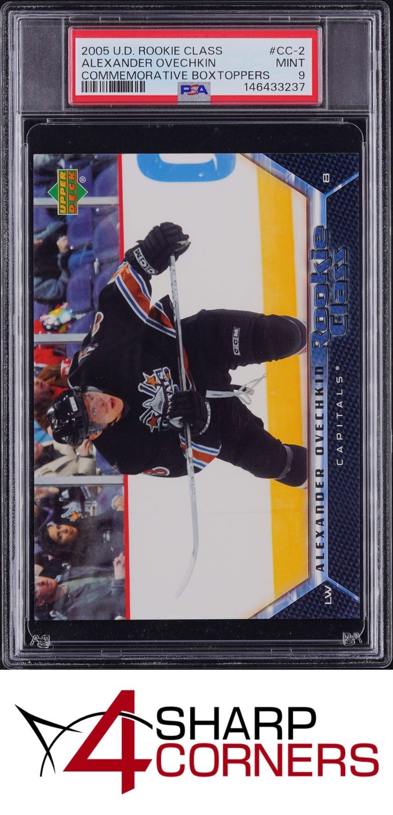 2005 UPPER DECK COMMEMORATIVE BOXTOPPER #CC-2 ALEXANDER OVECHKIN RC PSA 9