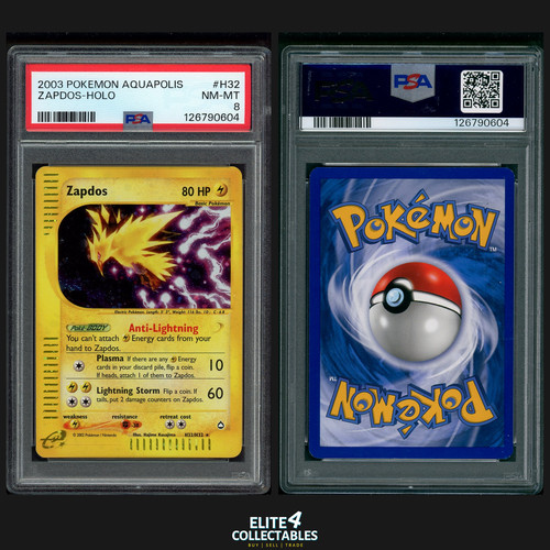Zapdos graded PSA 8 for sale on eBay