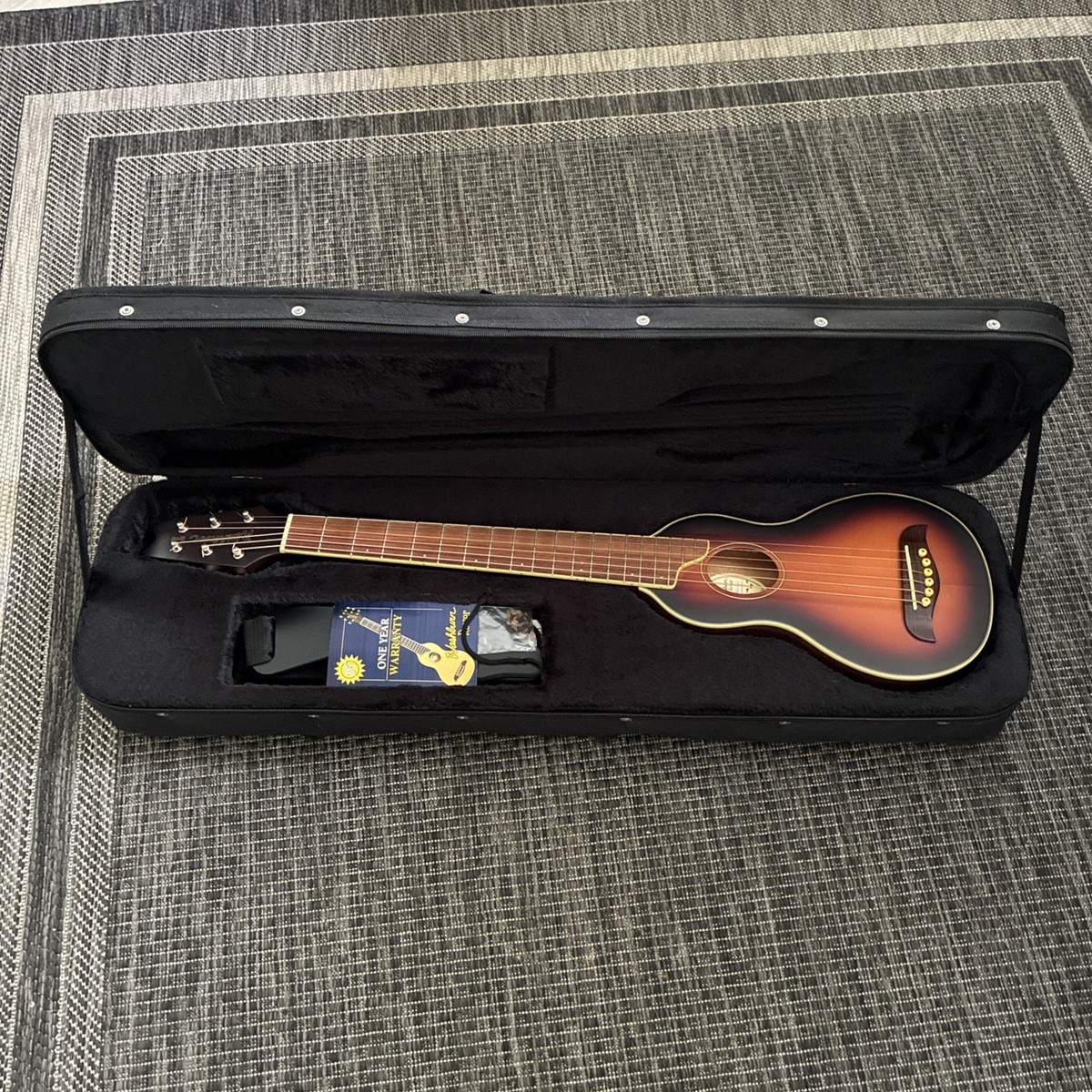 Washburn Rover RO10TSB Tobacco Sun Burst Travel Acoustic Guitar