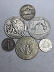 Collectors Lot 6 Silver Coins,1Walking,1 Franklin,1Kennedy,2Dimes,1 War Nickel — photo 8
