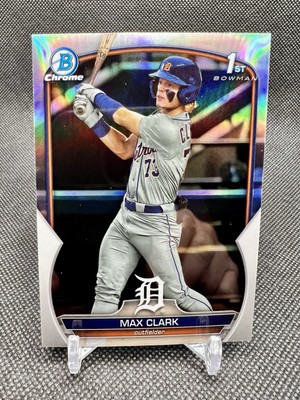 2023 Bowman Draft - Chrome Max Clark #BDC-76 Refractor - DETROIT TIGERS Prospect
