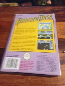 Boulder Dash Nintendo NES Cartridge PAL Cib Complete Tested Minor Wear And Tear