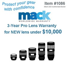 3-Year Warranty for NEW Pro Lens up to 10K value - Mack Warranty 1086 