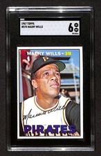 1967 Topps #570 Maury Wills  SGC 6 EXMT C104181