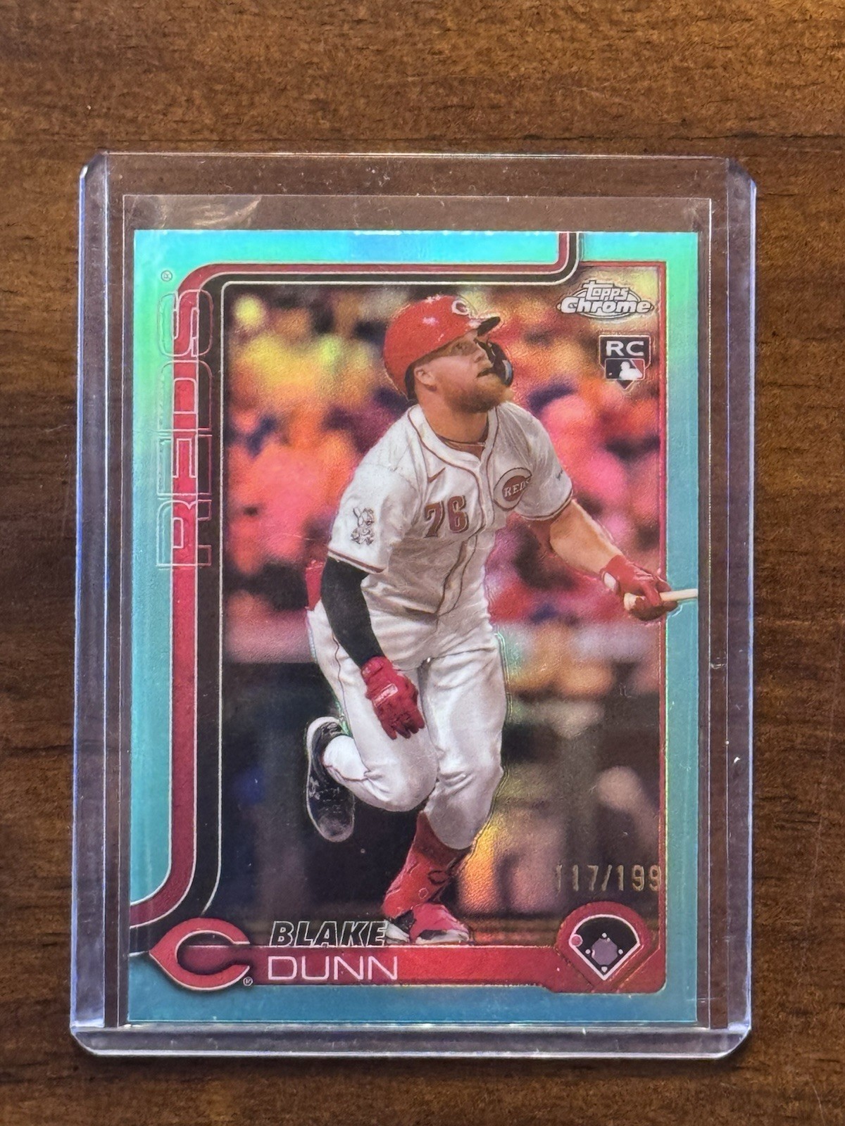 2025 Topps Chrome #161 Blake Dunn Refractors #/199 RC Cincinnati Reds