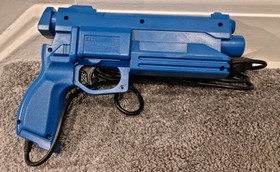 SEGA Saturn Virtua Cop Blue Light Gun &ndash; Fully Working (Shell Repaired)