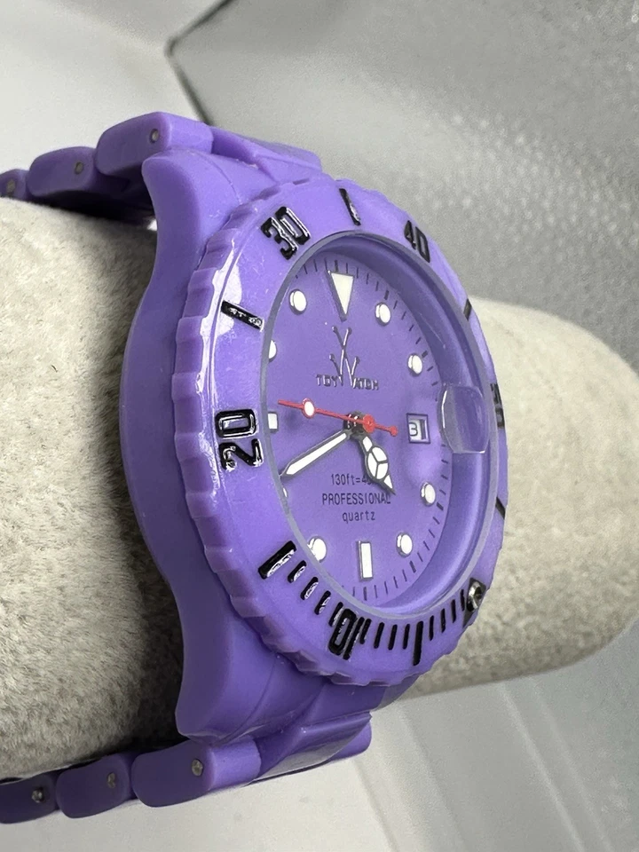 Reloj Juguete Damas Púrpura Batería Nueva 40MM 6.5" Profesional N29 Foto 3 de 4