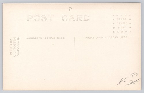Vintage Real Photo Postcard by A.J. Totten, Alliance, Ohio, Early 1900s - Picture 2 of 2