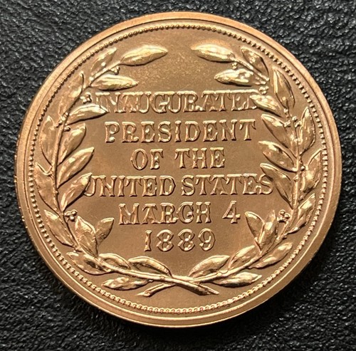 President Benjamin Harrison 1889 Inaugurated President USA Token Medal - Picture 10 of 12