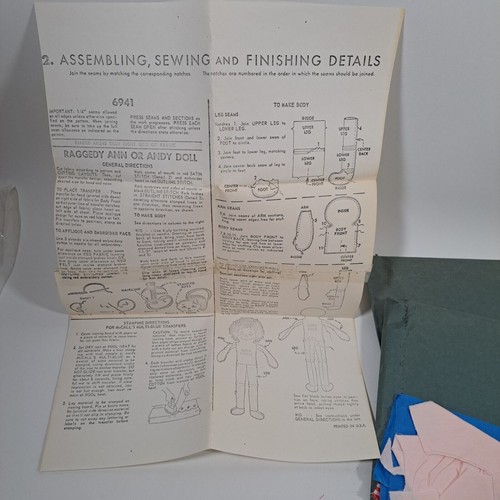 Primitive Raggedy Ann Andy 6941 McCall Pattern or Handmade VTG - Picture 3 of 4