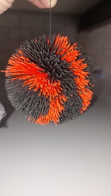 Koosh Vintage 80's 90's RARE Elastic 3 Inch Ball Vintage 1992 Orange And Black