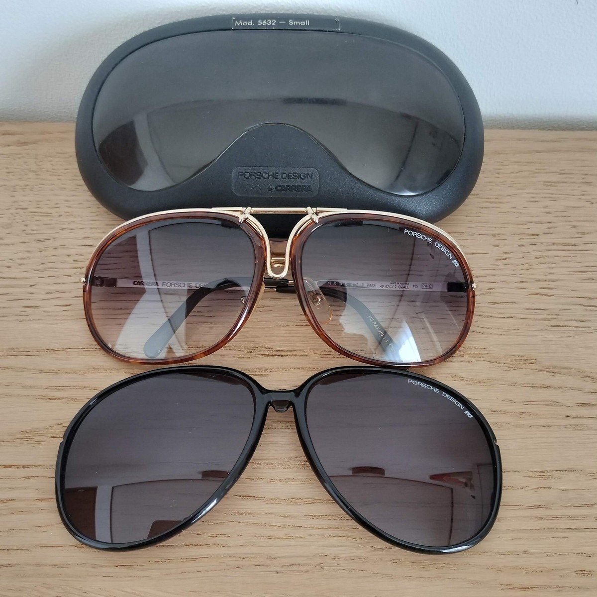CARRERA PORSCHE Design sunglasses Vintage Teardrop 5631 Gold 130mm