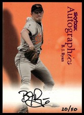 2000 SkyBox #NNO B.J. Ryan Autographics Purple Foil #/50 SSP AUTO