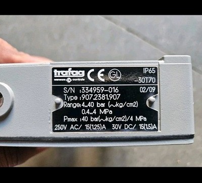 New Trafag 907.2381.907 Pressure Switch Free Fast Shipping