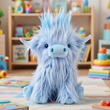 30cm Highland Cow Plush Toy Soft Stuffed Scottish Cattle Doll Farm Animal Gift