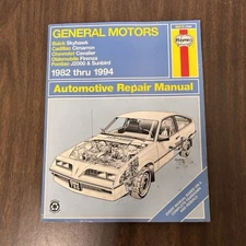 Haynes Manual 38015 GM Skyhawk Cimarron Cavalier Firenza Pontiac Sunbird 1982-94