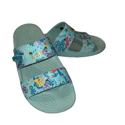 Crocs Disney Vera Bradley Classic Sandal Slide Little Mermaid 207909 Womens 7