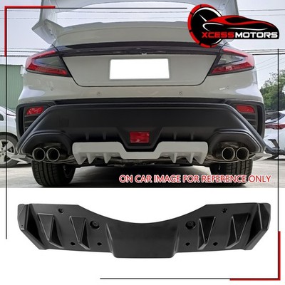 For 22-26 Subaru WRX VB 5th Shark Fin Rear Bumper Lip Diffuser ABS Primer Black