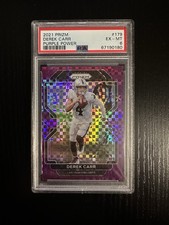 2021 Panini Prizm #179Derek Carr – Purple Power Prizm /49