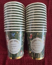 Rifle Paper Co Christmas Holiday Nutcracker 24 Paper Cups NEW