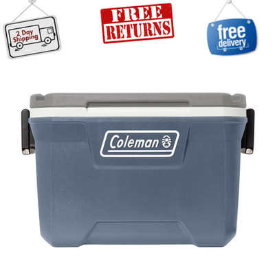 Coleman 52 qt Hard-Sized Cooler / Ice Chest, 316 Series, Lakeside Blue, Plastic